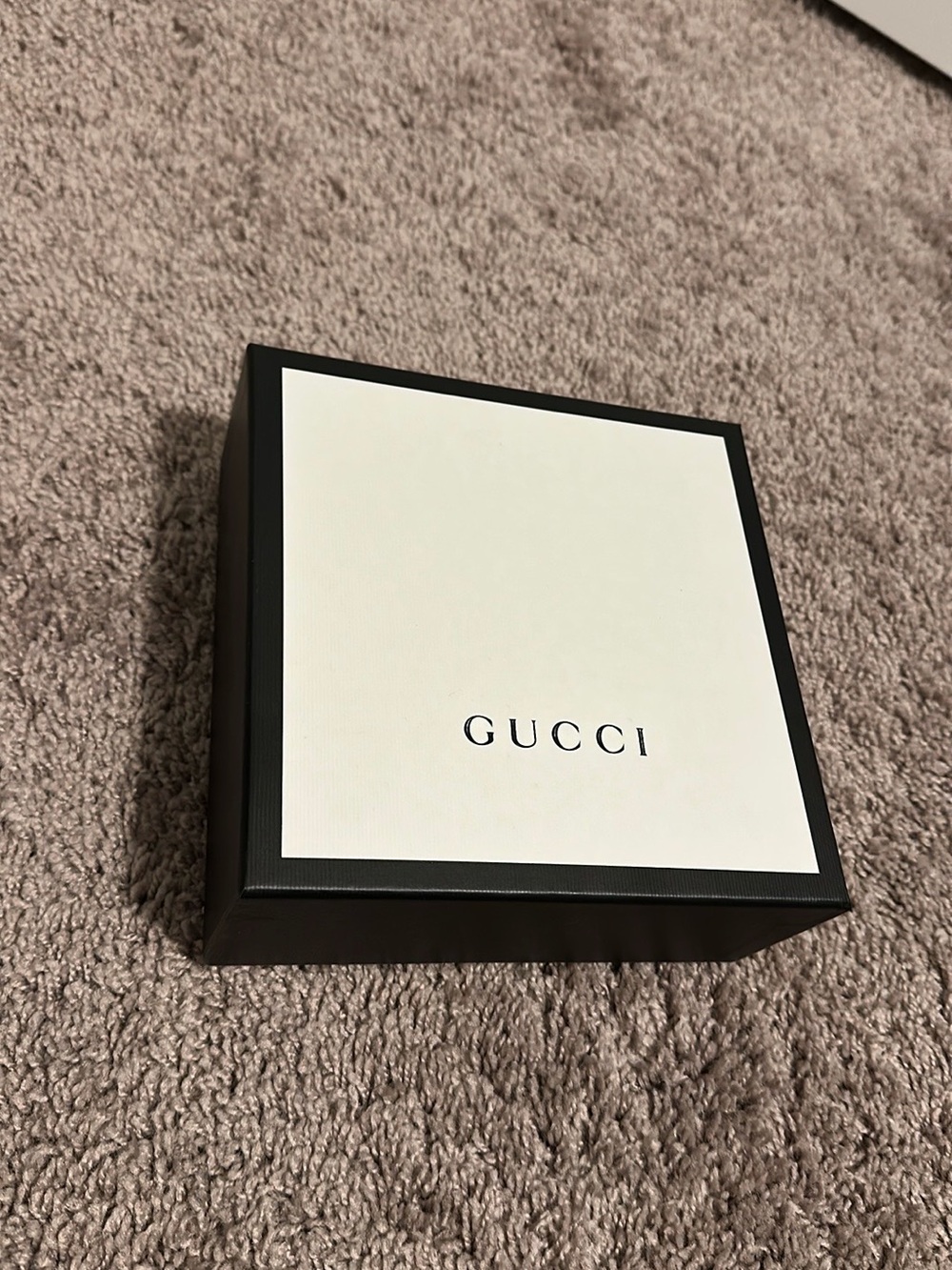 Gucci Black and White Belt Box